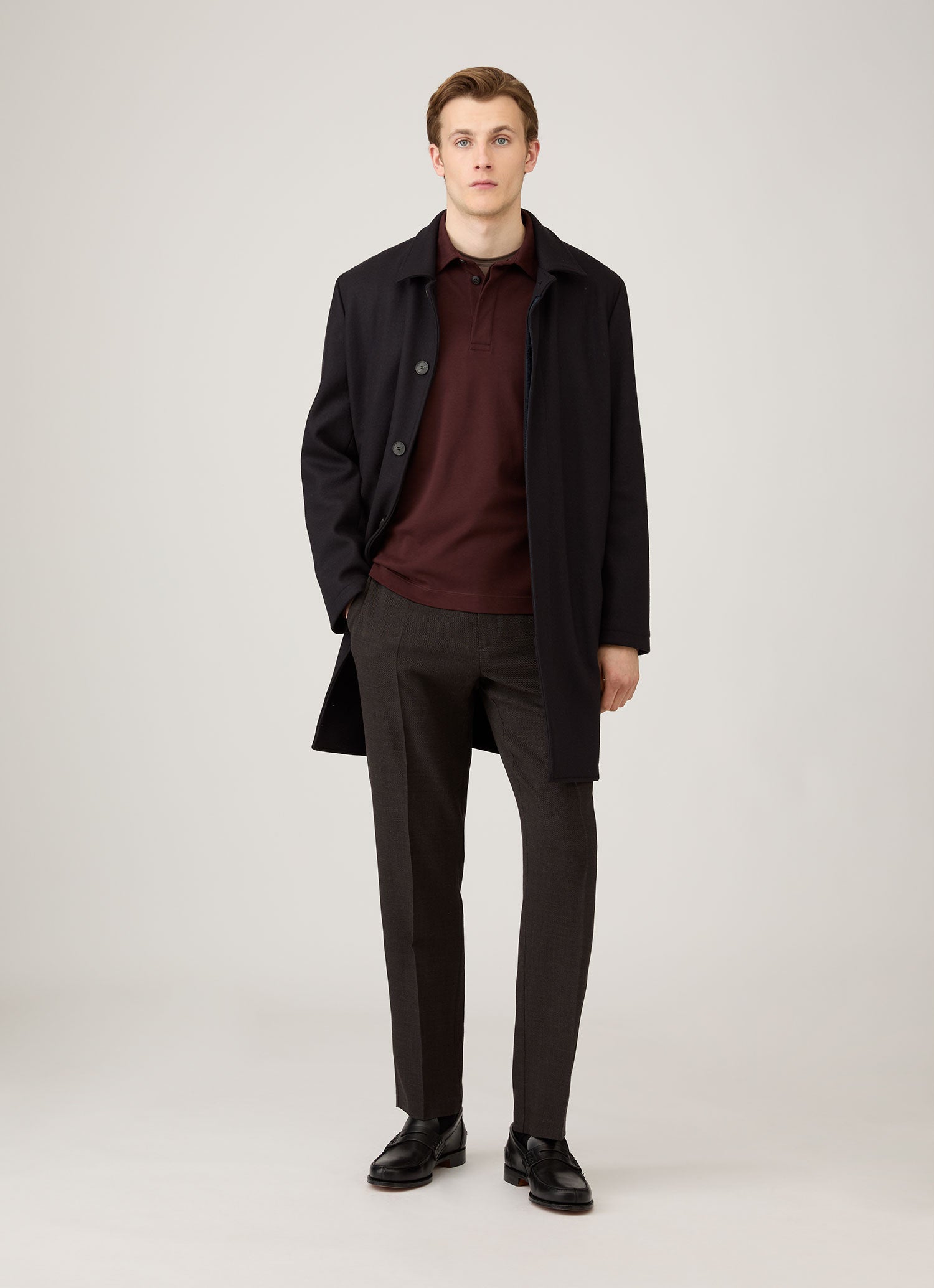 Men's Heavyweight Rugby Polo Shirt in Bakelite