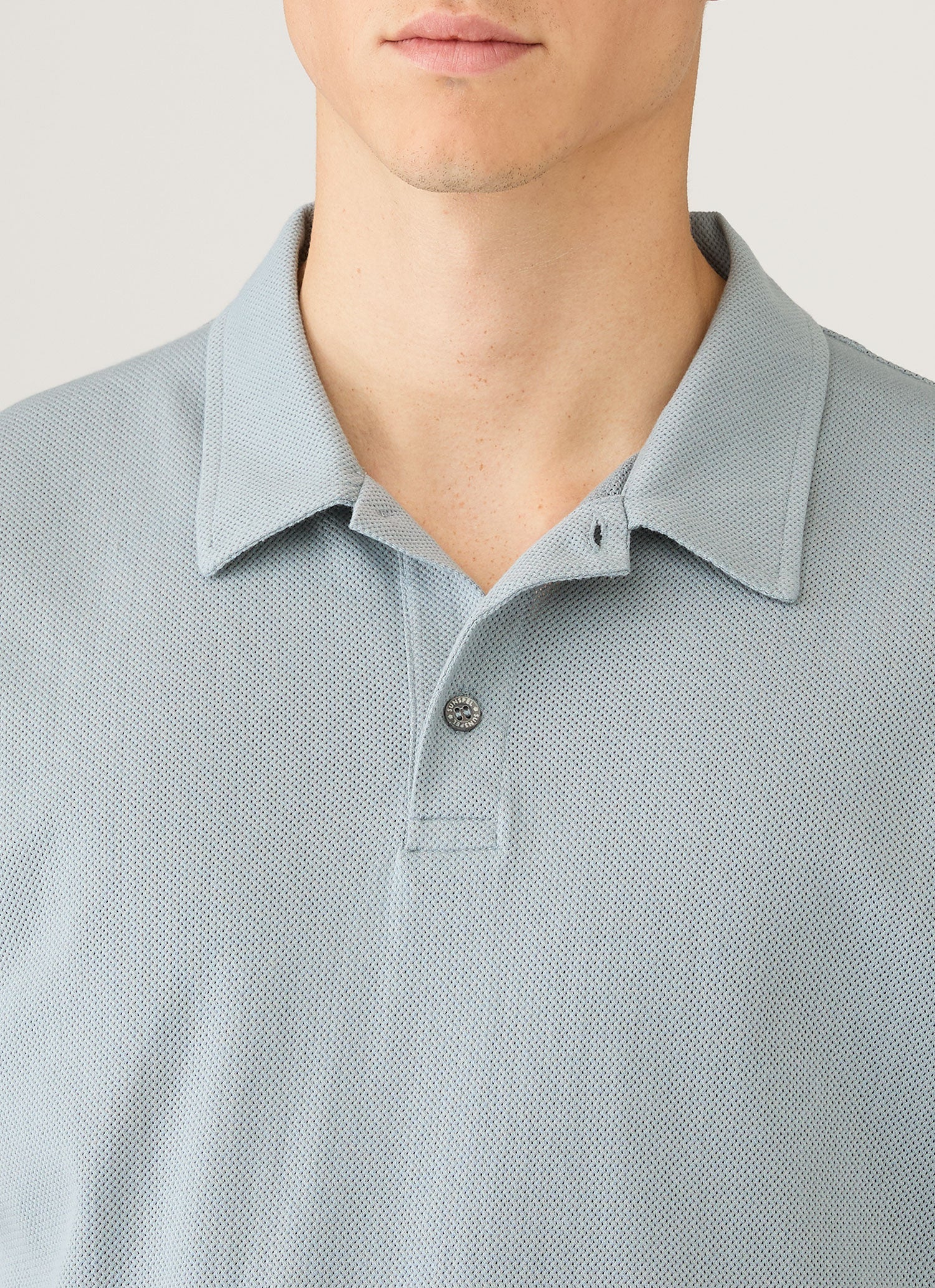 Men's Regular Fit Riviera Polo Shirt in Stone Blue
