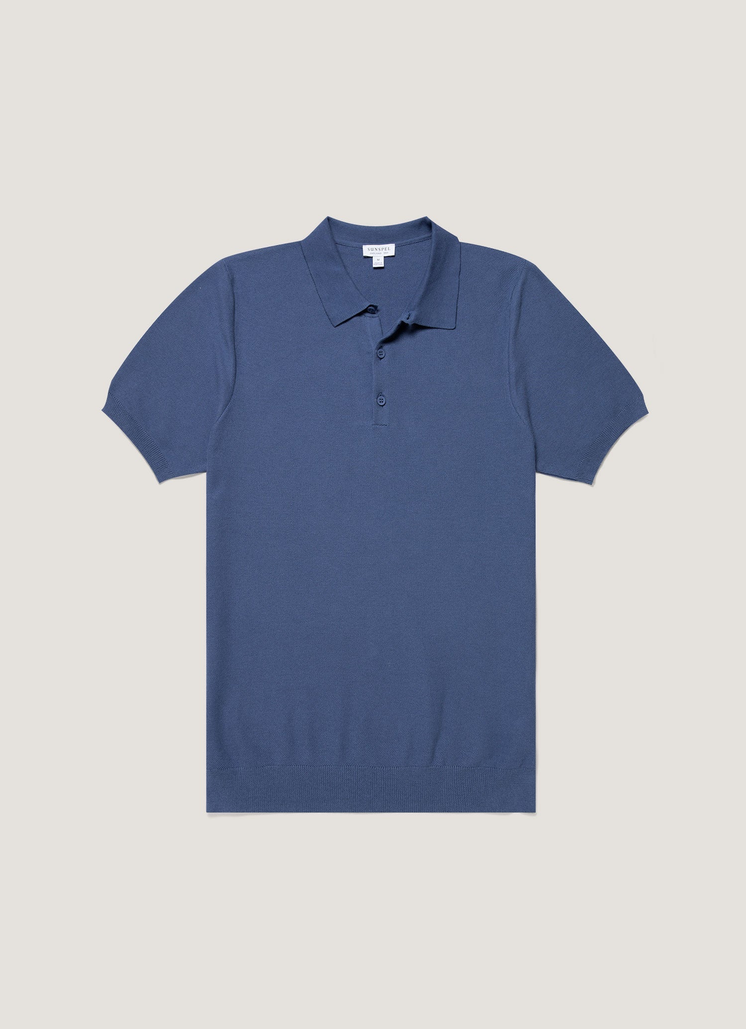 ニットポロシャツ（Soft Denim）| Sunspel