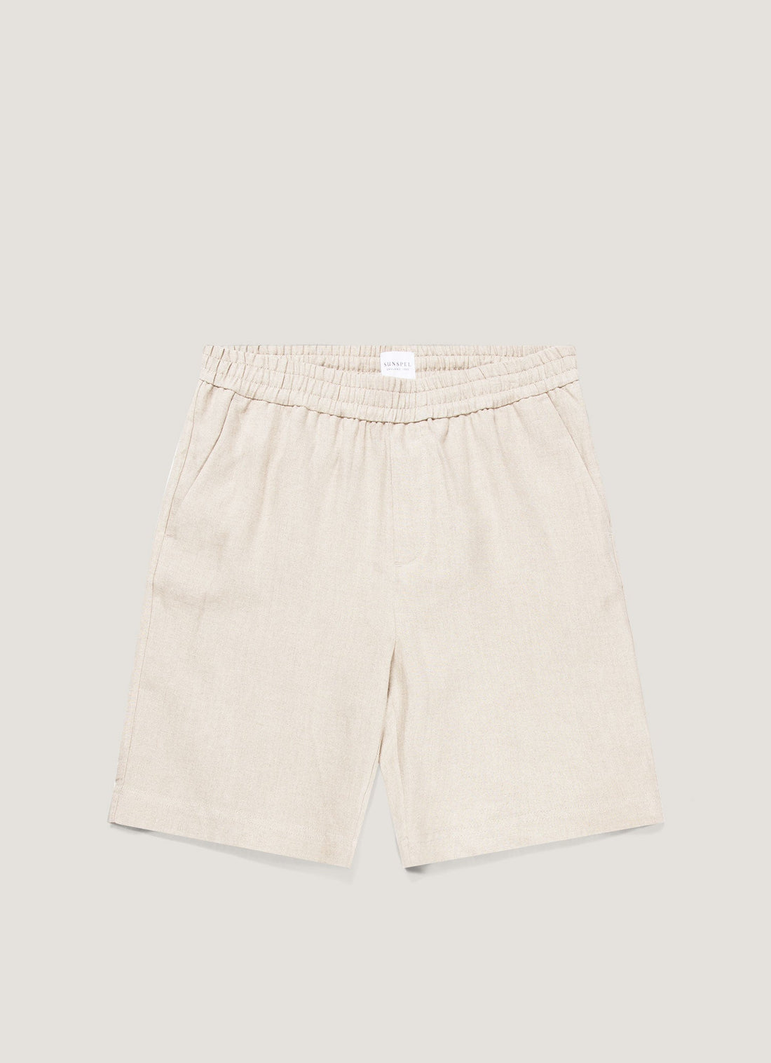 Men's Linen Drawstring Short in Sand