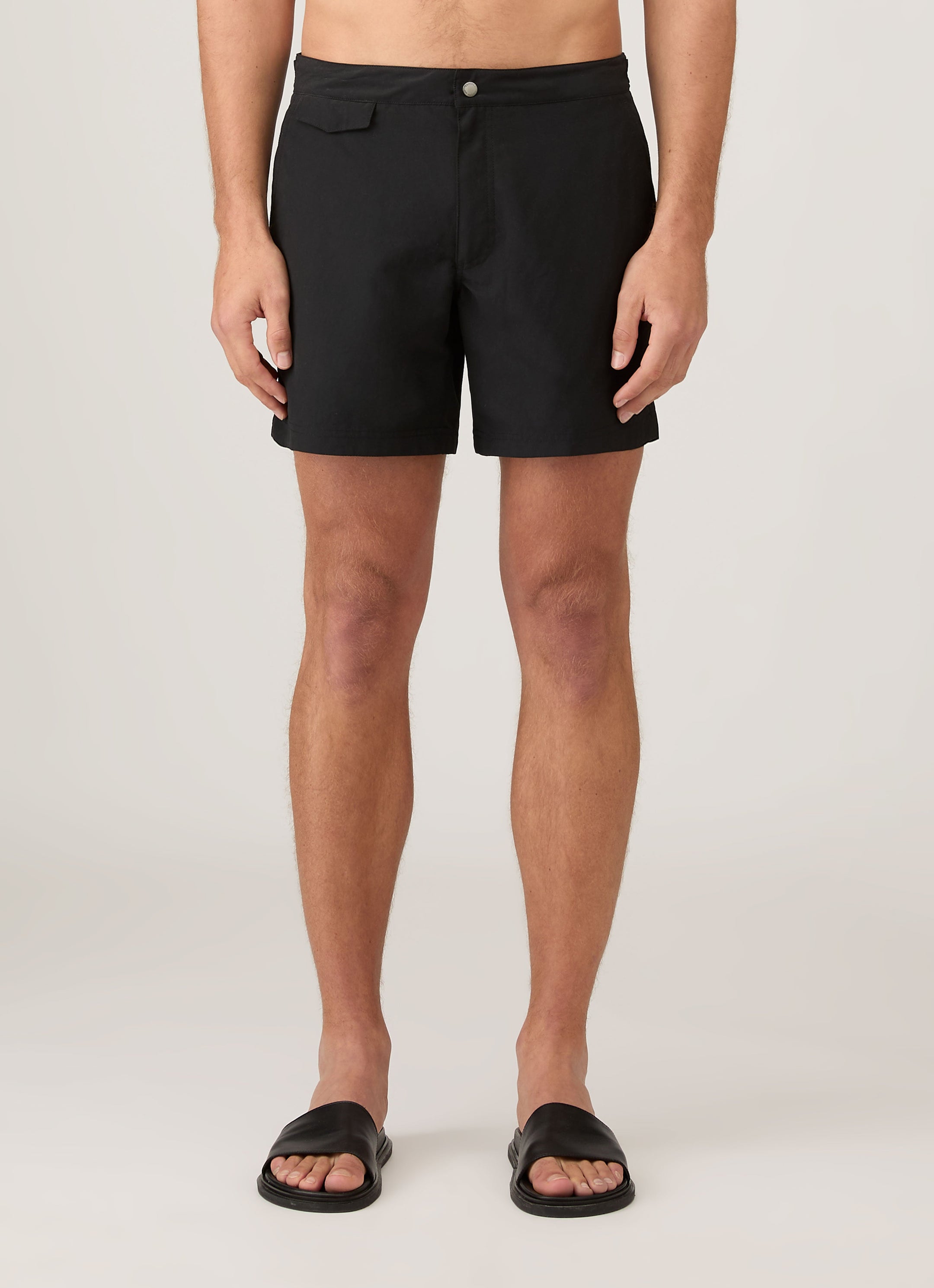 Men's Tailored Swim Short in Black