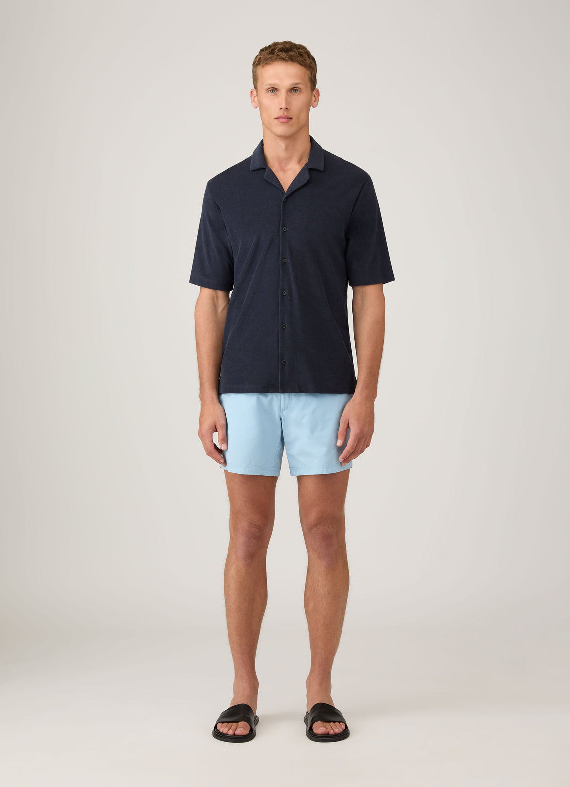 Men's Tailored Swim Short in Light Blue