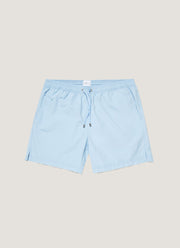 Men's Drawstring Swim Shorts in Light Blue