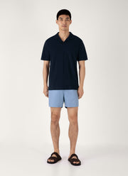 Men's Drawstring Swim Shorts in Vintage Blue