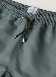 Men's Drawstring Swim Shorts in Dusk Green