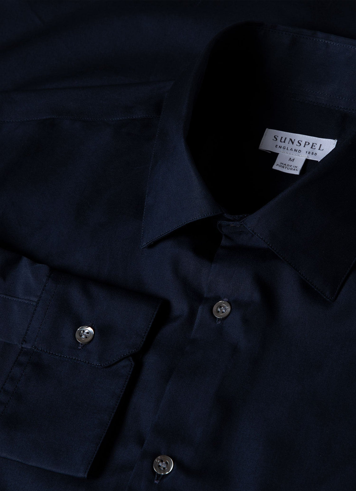 Men's Sea Island Cotton Shirt in Navy