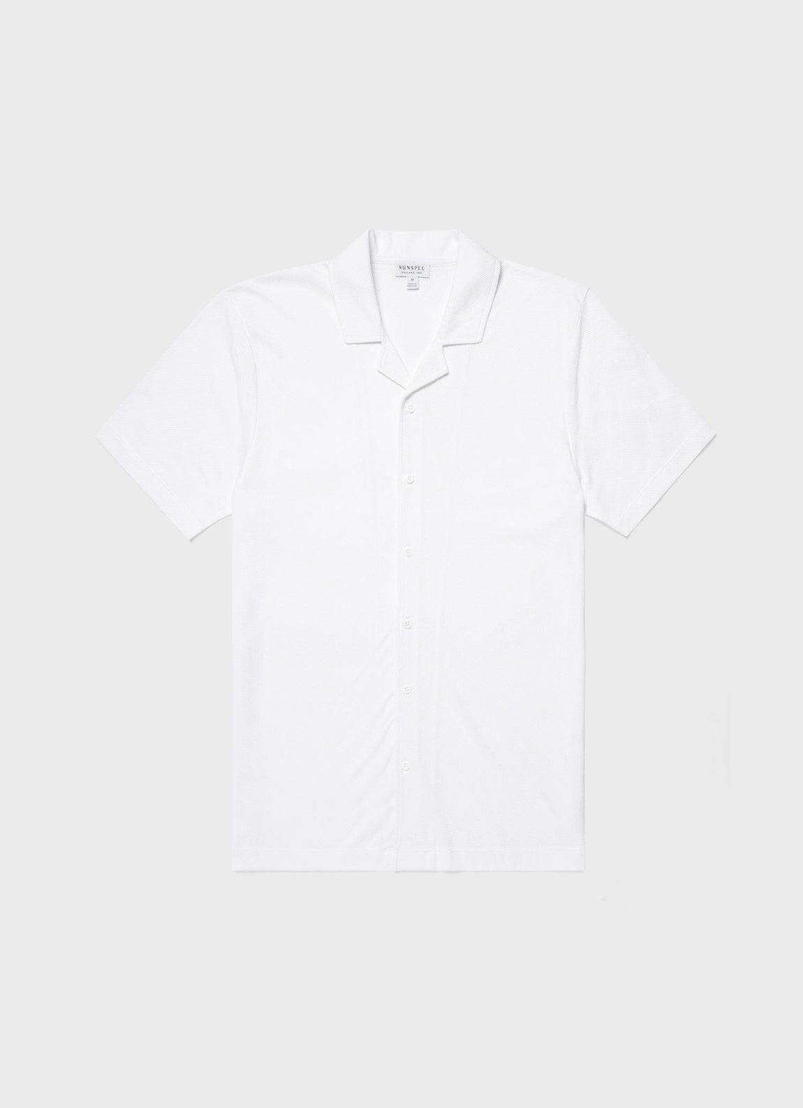 Men's Riviera Camp Collar Shirt in White