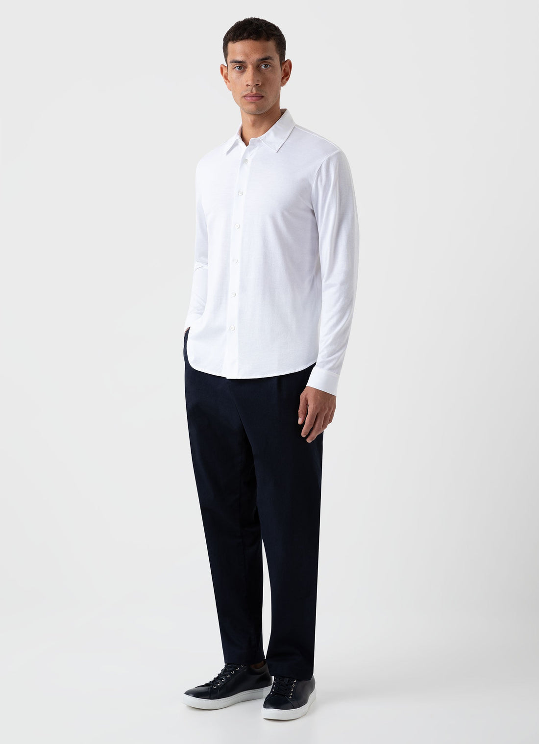 Men's Classic Jersey Shirt in White