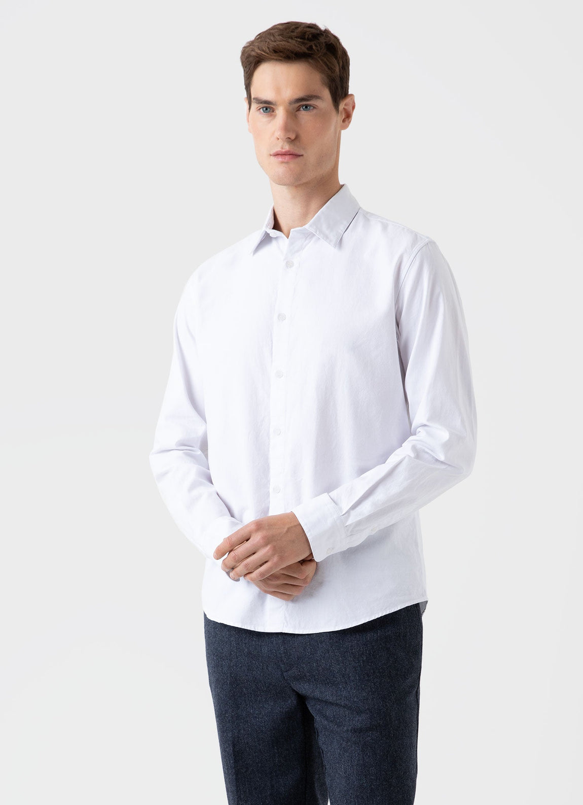 Men's Oxford Shirt in White