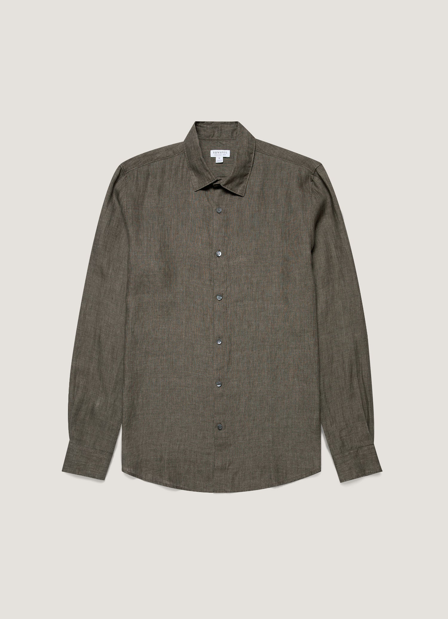 Men's Linen Shirt in Dusk Green
