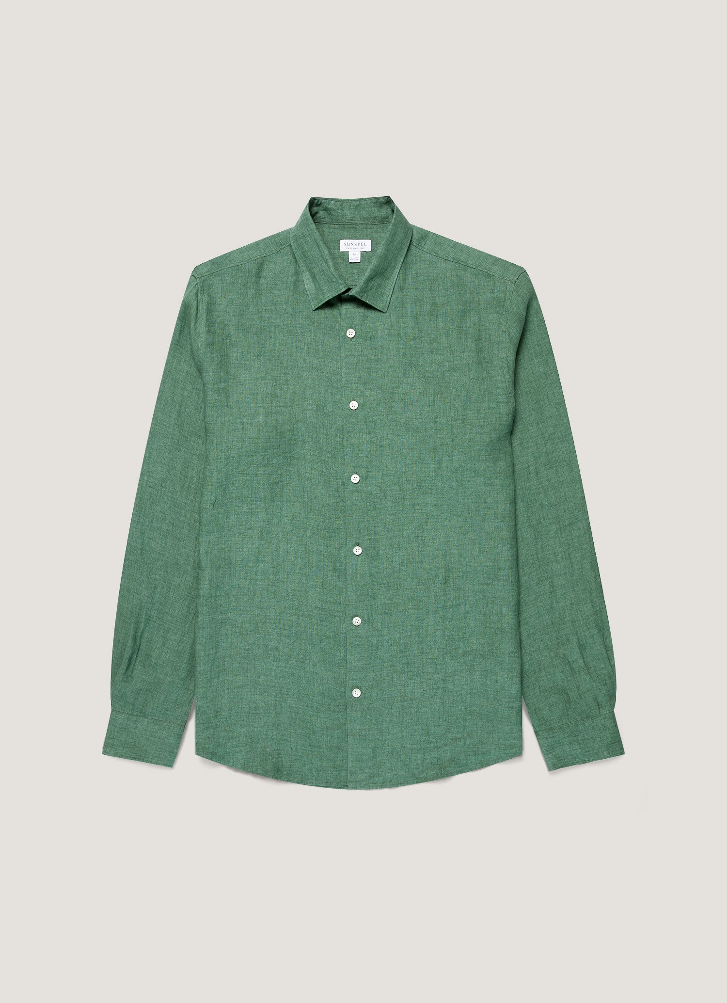 リネン シャツ（Bright Green）| Sunspel