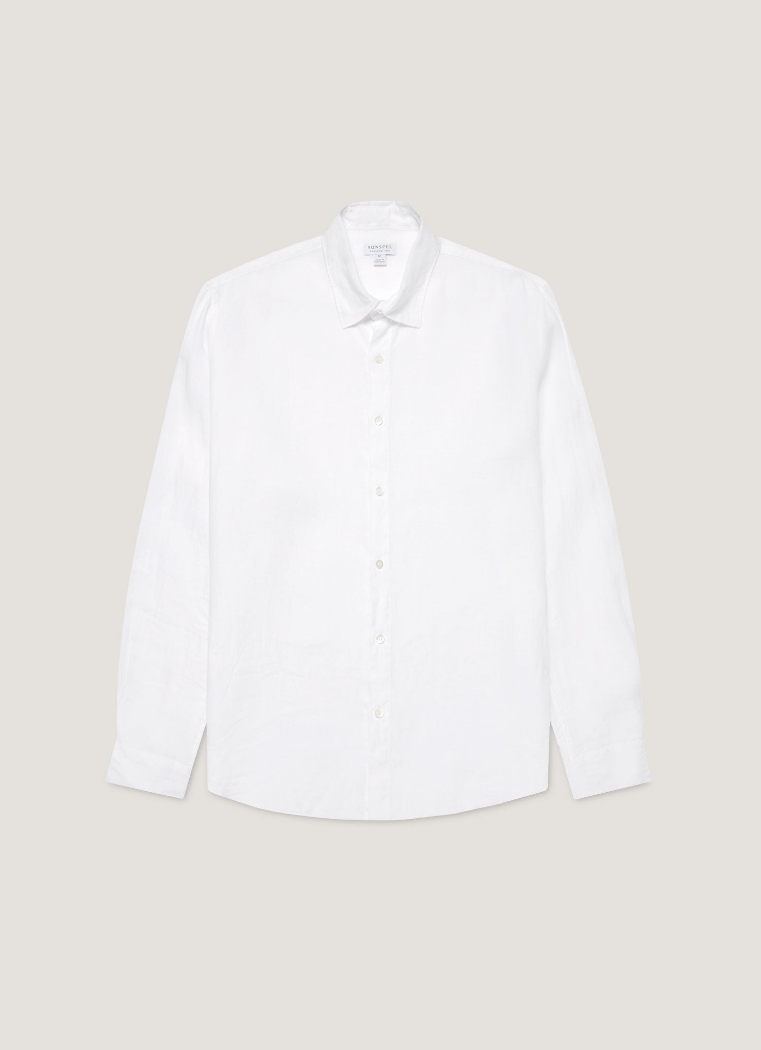 Men's Linen Shirt in White