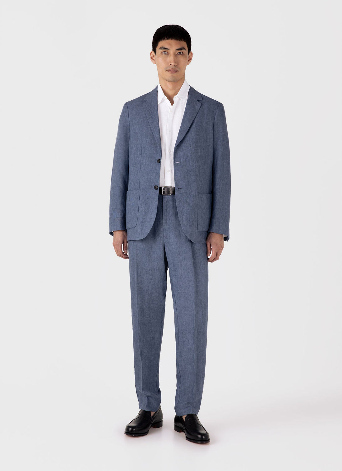 Men's Linen Shirt in White