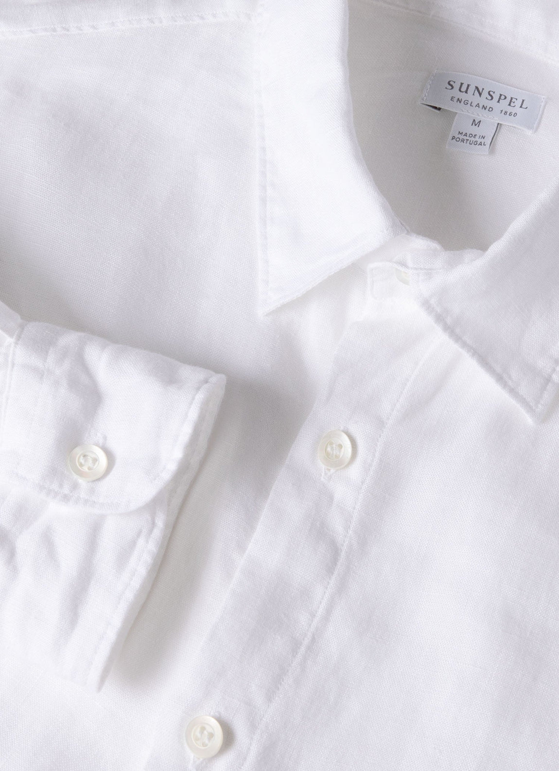 Men's Linen Shirt in White
