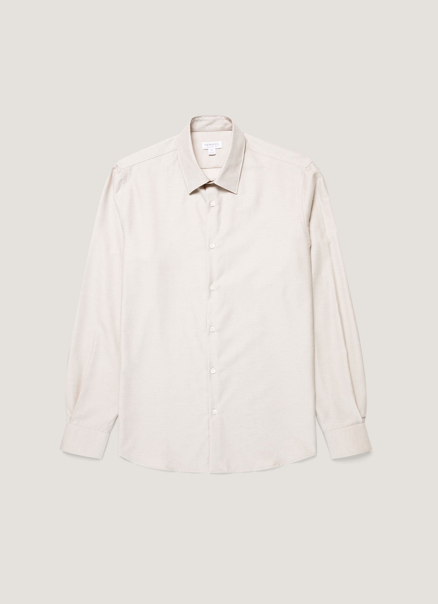 Men's Cotton Cashmere Shirt in Ash