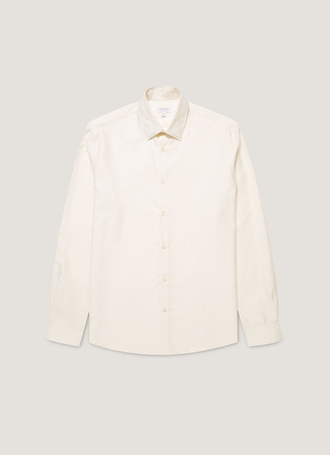 Men's Cotton Cashmere Shirt in Warm White