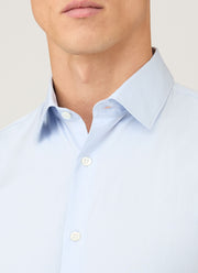 Men's Sea Island Cotton Shirt in Light Blue