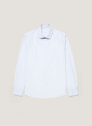 Men's Sea Island Cotton Shirt in Ink Blue
