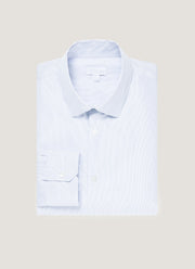 Men's Sea Island Cotton Shirt in Ink Blue