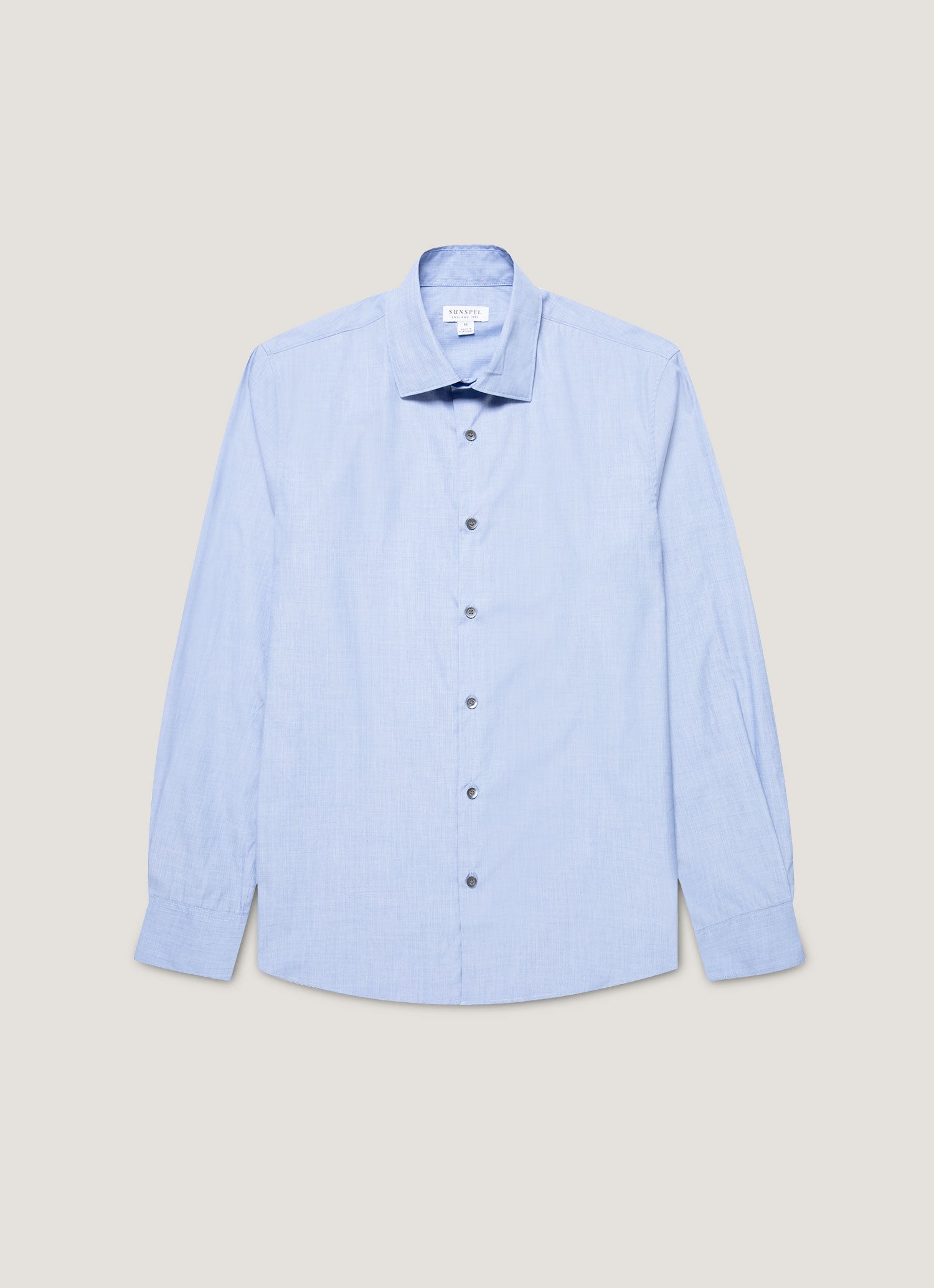 Men's Cotton Stretch Shirt in Dark Blue