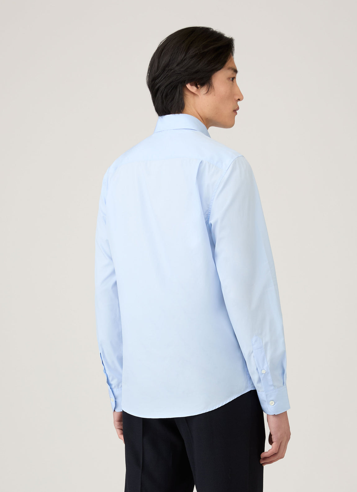 Men's Smart Poplin Shirt in Light Blue