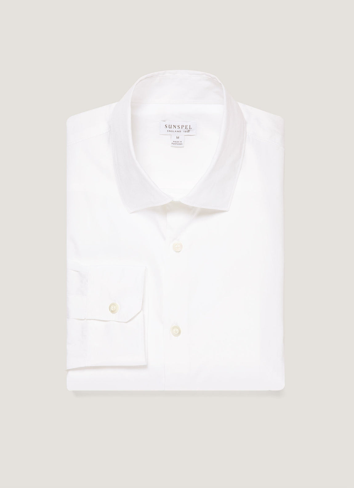 Men's Cutaway Collar Shirt in White
