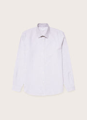 Men's Oxford Shirt in White/Navy