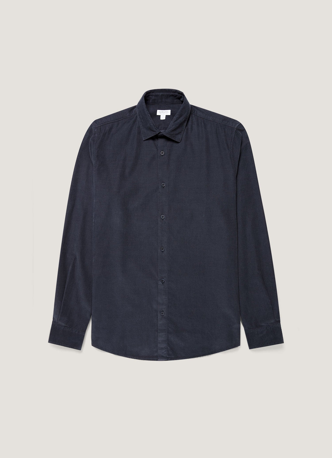 Men's Fine Cord Shirt in Midnight Navy