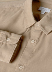 Men's Fine Cord Shirt in Fog