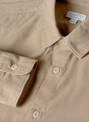 Men's Fine Cord Shirt in Fog