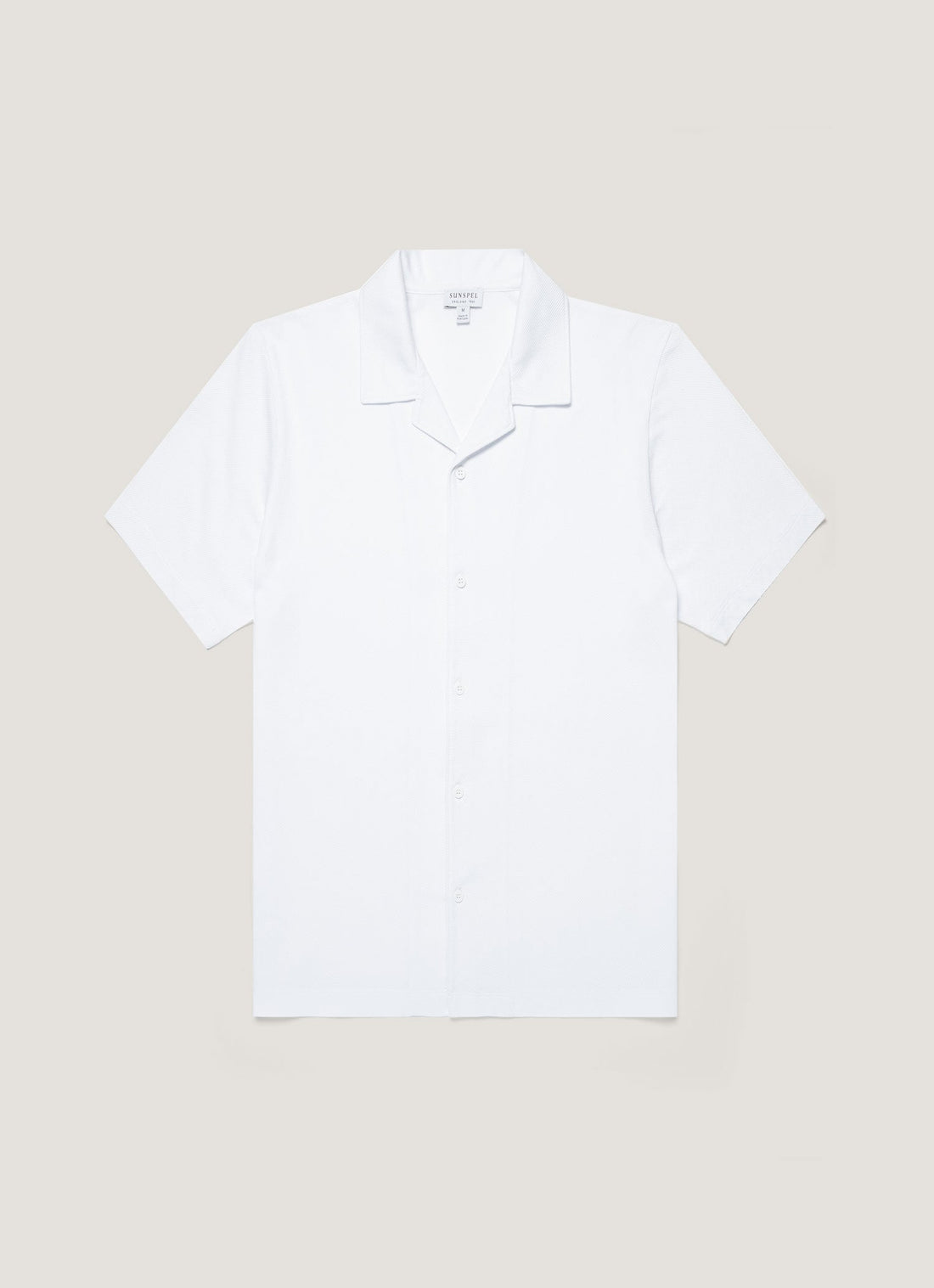 Men's Riviera Camp Collar Shirt in White
