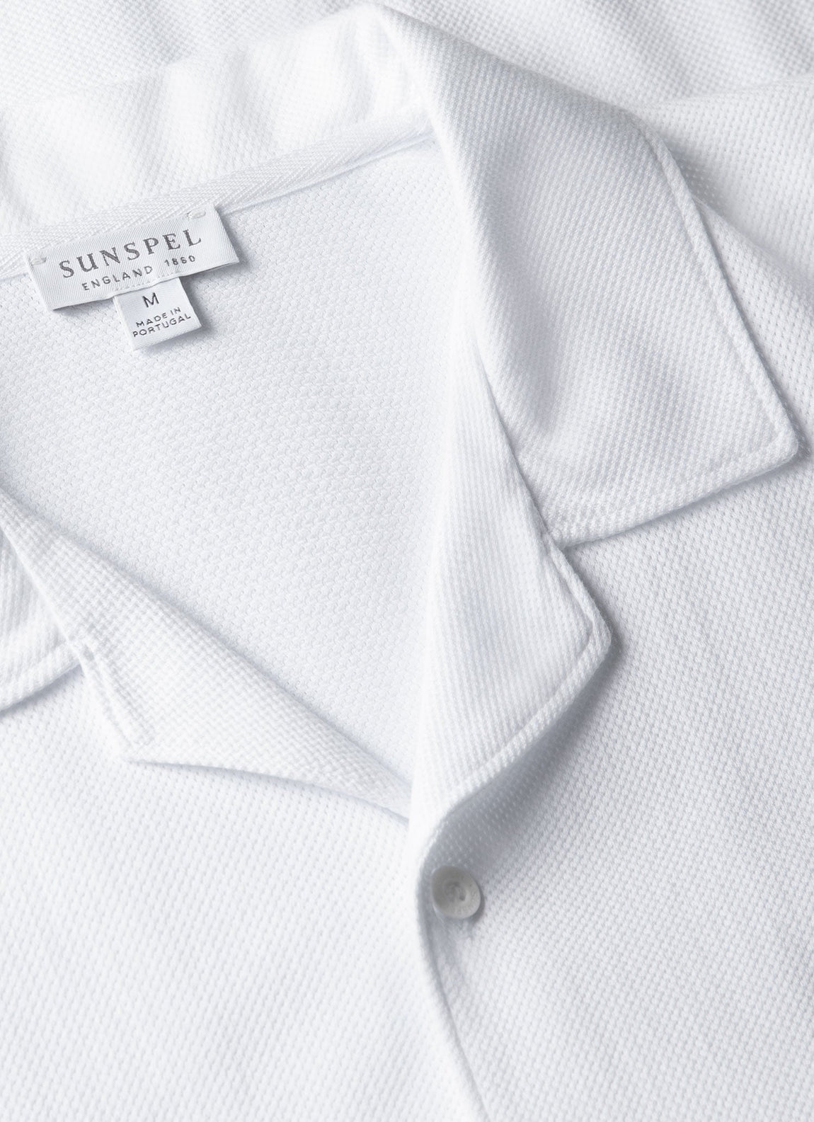 Men's Riviera Camp Collar Shirt in White