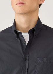 Men's Button Down Poplin Shirt in Navy
