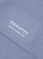 Men's Cotton Socks in Vintage Blue