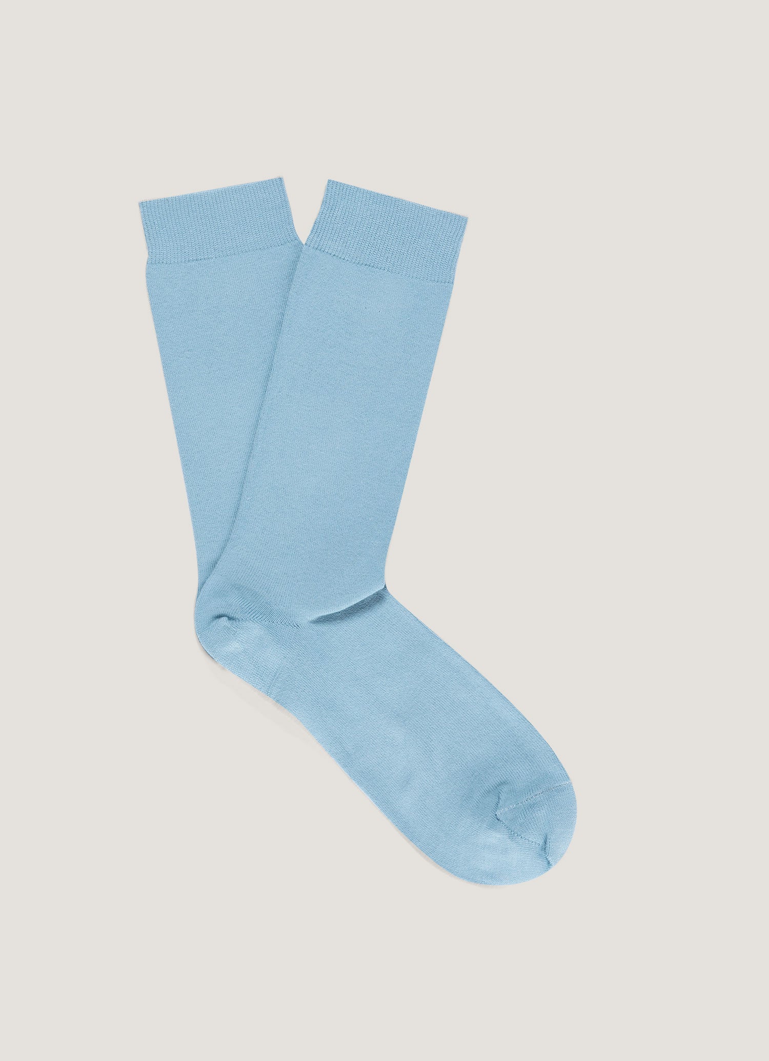 Men's Cotton Socks in Stone Blue