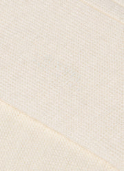 Men's Merino Wool Ribbed Socks in Archive White