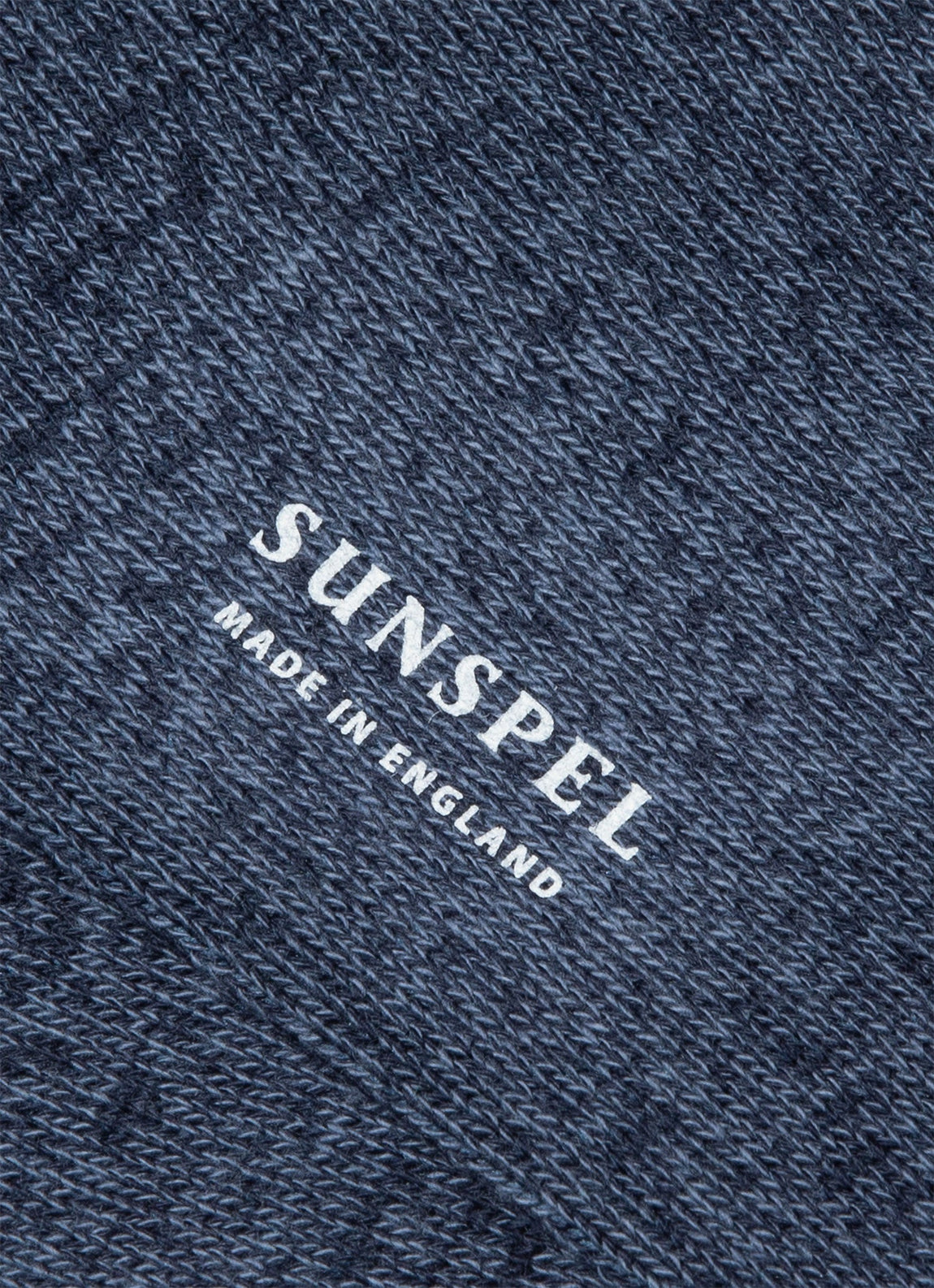 Men's Cotton Socks in Shale Blue/Navy Twist