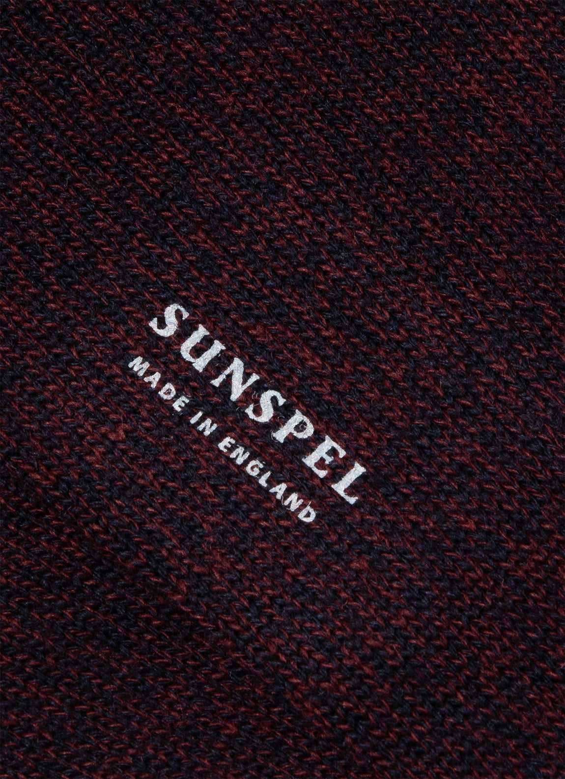 Men's Merino Wool Socks in Maroon Twist