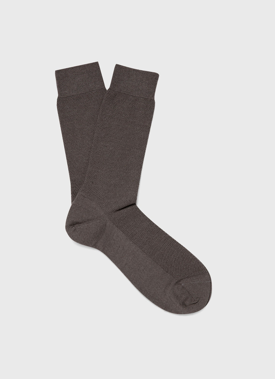 Men's Merino Wool Waffle Socks in Cedar
