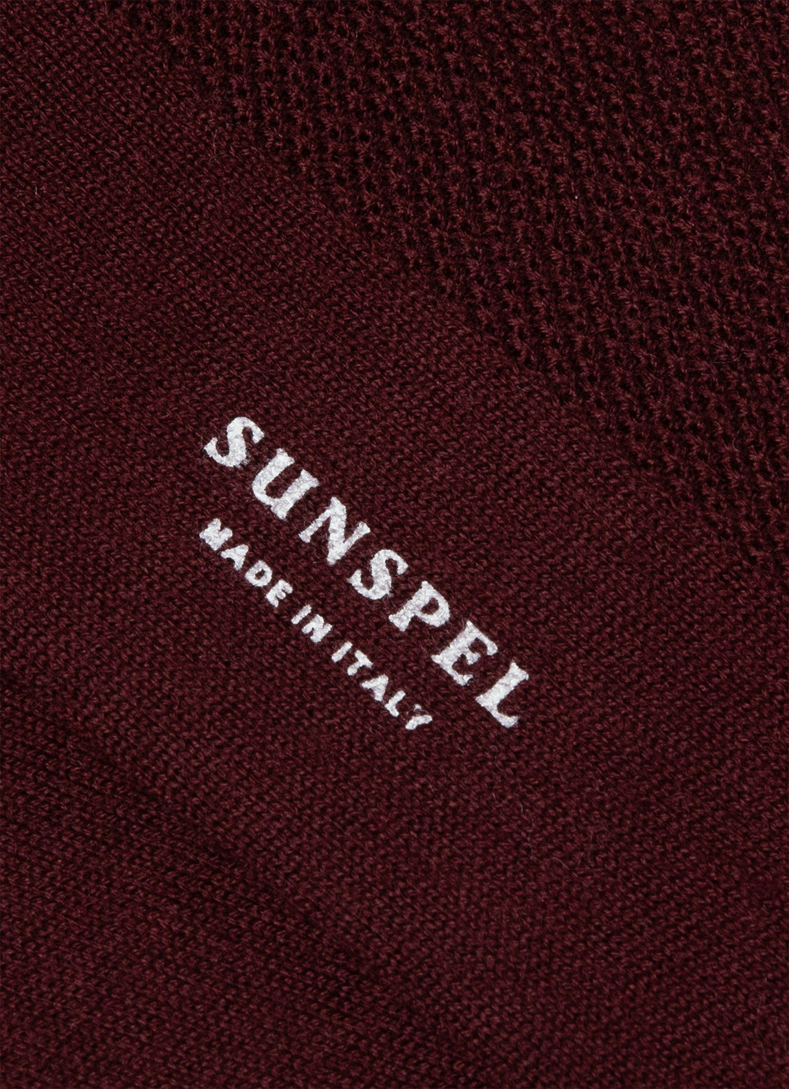 Men's Merino Wool Waffle Socks in Maroon