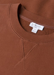Men's Loopback Sweatshirt in Conker Brown