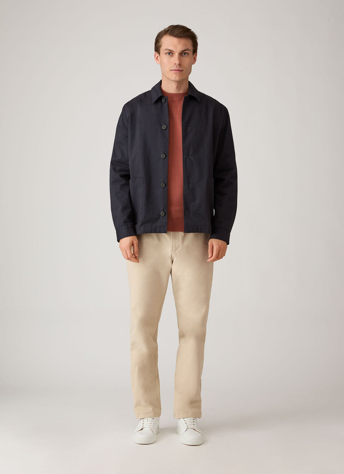 Men's Loopback Sweatshirt in Dark Tobacco