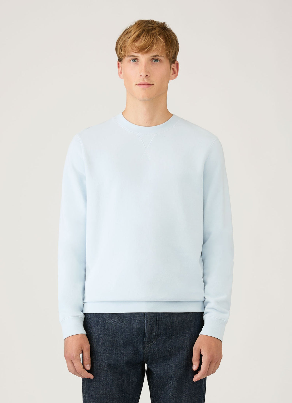 Men's Loopback Sweatshirt in Pastel Blue