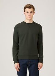 Men's Loopback Sweatshirt in Dark Green