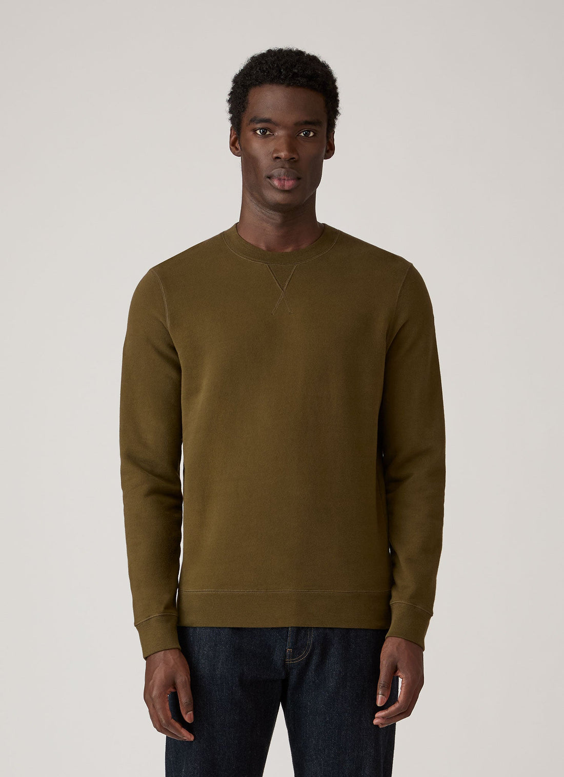 Men's Loopback Sweatshirt in Loden Green