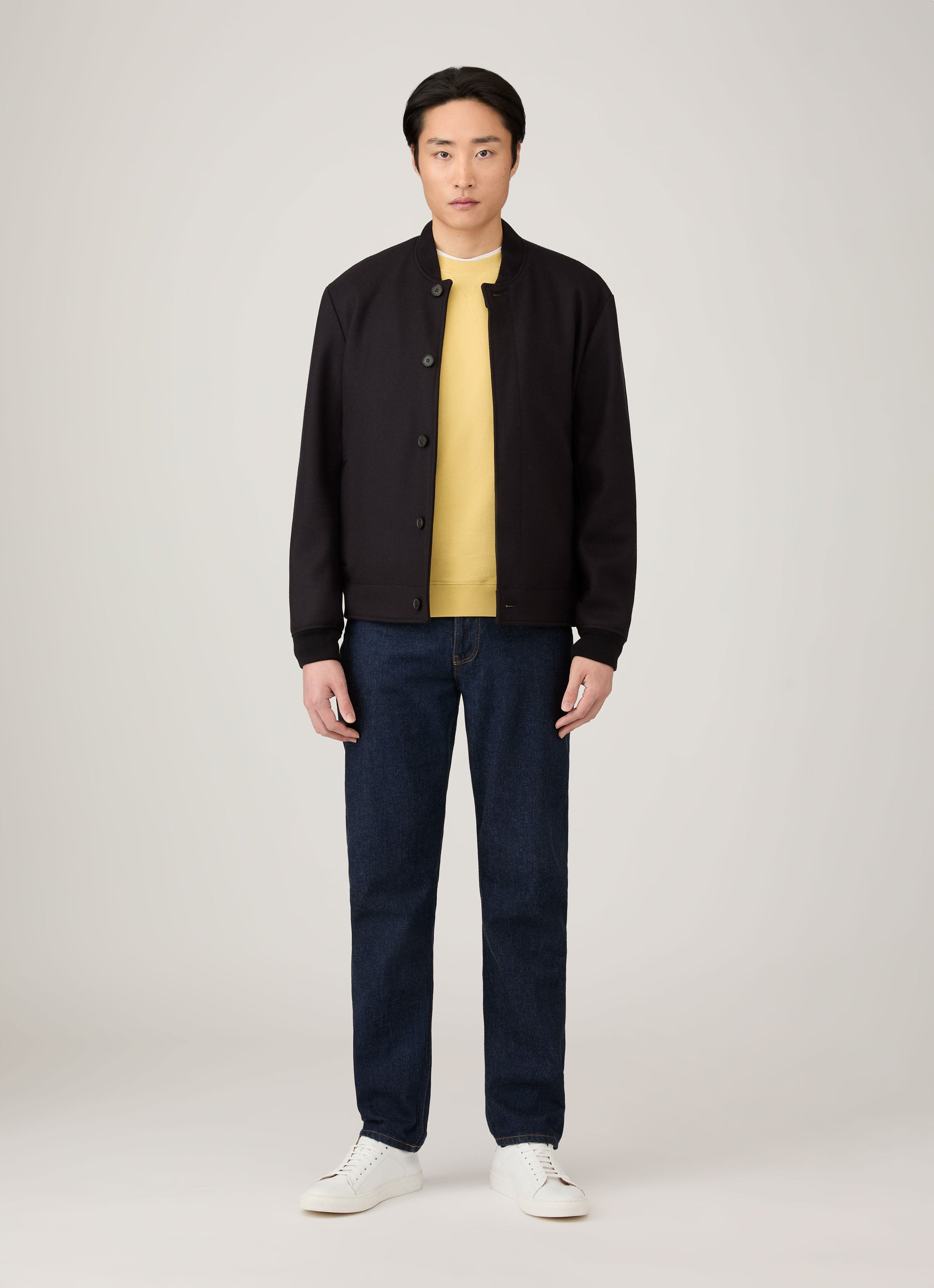 Men's Loopback Sweatshirt in Dusty Yellow