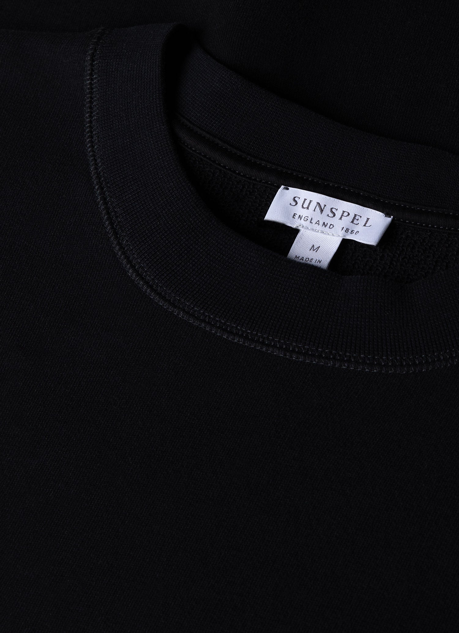 Men's Oversized Loopback Sweatshirt in Black