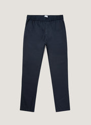 Men's Cotton Linen Drawstring Trouser in Navy