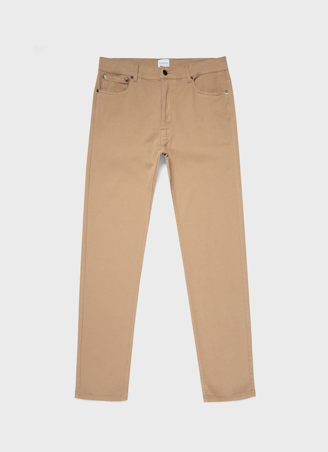 Men's Cotton Drill 5 Pocket Trouser in Stone