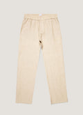 Men's Linen Drawstring Trouser in Light Sand